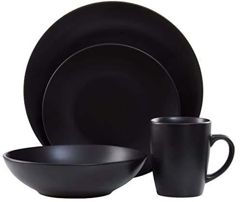 16 Piece Dinner Set (Black)
