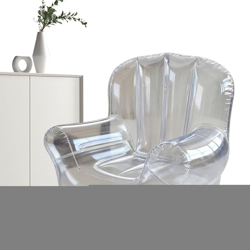 Genérico Fauteuil Gonflable Gonflable Transparent renforcé intérieur extérieur pour Femmes, Jeunes Hommes,
