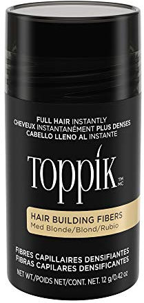 Toppik Mittelblond Streuhaar für volleres Haar in Sekunden, Haarpuder für einen authentischen Look, Schütthaar bei Haarausfall für Männer und Frauen, 12g