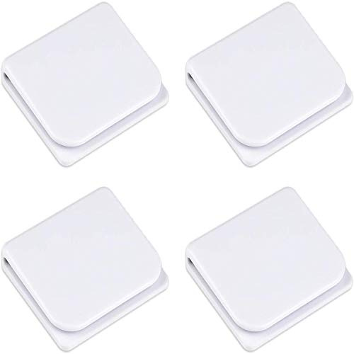 4 Pieces Self-adhesive Shower Curtain Clips, Anti-Splash Bathroom Water Leaking Guard Curtain Stop Clip, U Shape Fixed