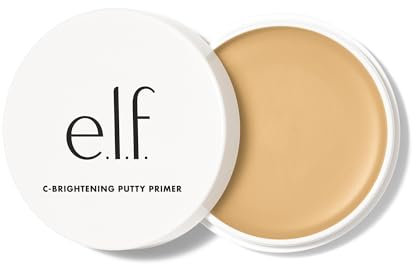e.l.f C-Brightening Putty Primer, Makeup Primer For Brightening & Evening Out Skin Tone, Enriched With Vitamin C, Universal Sheer (Packaging May Vary)