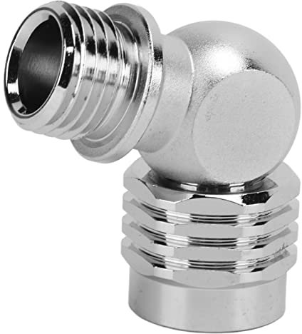 EVTSCAN Scuba Diving 90 110 Grad Schwenkadapter, Messing verchromt, für Schlauch und Atemregler der 2. Stufe, auslaufsicher, Zwei Auswahlmöglichkeiten(110 Degree Swivel)