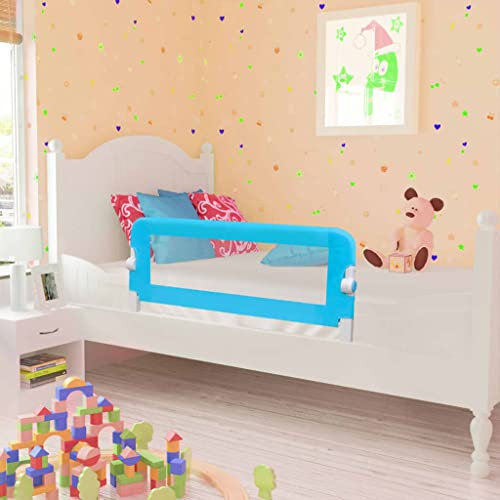 puraday Kleinkind Sicherheit Bettgitter 102x42 cm Blau Bettgitter Rausfallschutz Rausfallschutz Kinderbett Kindergitter Bettschutzgitter für Kinder Zwischen 18 Monaten und 5 Jahren Langlebig