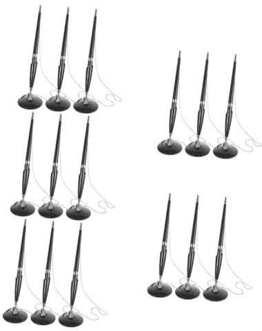 Operitacx 15 Stift mit fester Basis Desktop-Zeichenstift Drehstift kugelschreiber Kette Schreibstift Bürozeichenstift fein Geschäft Stift Schreibtischstift Signaturstift