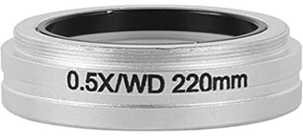 TYZK Accesorios para Microscopios WD 0.5X 0.7X 2X Interfaz de Lente Objetivo Auxiliar M55 for 0850 microscopio estéreo trinocular SMZ645 745 Durabilidad Y Rendimiento Confiable(0.5X 0.7X)