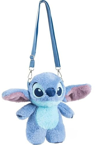 Sac Peluche Stitch Original, Doux et Rembourré, Design 3D, Accessoire Idéal pour Adolescents et Fans de Disney