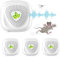 Répulsif Ultrason Anti Moustiqueé, Répulsif Ultrason Souris Version pour moustiques, Souris, Fourmis, Mouches, araignées, cafards-Professionnel et Efficace (4 Paquets)