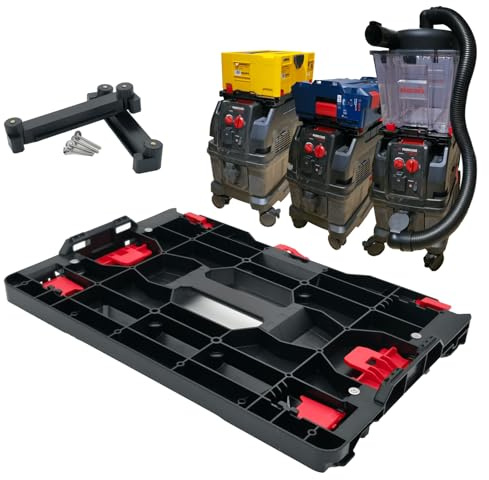 Adapter passend für Systainer, L-Boxx, Makpac kompatibel mit Parkside PPWD A1 B2 (Hybrid-Plate mit Adapter vormontiert)