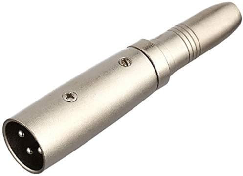 Adam Hall Connectors 7853 - Adaptador de Jack 6,3 mm hembra estéreo a XLR macho