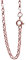Antomus® 18k ROSE GOLD VERMEIL SOLID DIAMOND CUT ENGLISH BELCHER CHAIN 2.3mm Wide18 inch