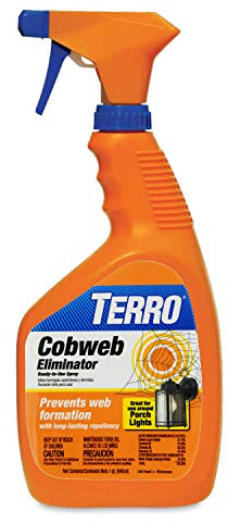 TERRO Spider Cobweb Eliminator and Repellent Spray - Prevent Spiderweb Formation - Ready-to-Use & Works Immediately - Long Lasting Results - T2360
