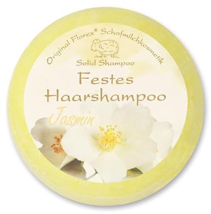 Florex Schafmilch Festes Haarshampoo Jasmin Naturprodukte 58g Florex Haarwaschseife festes Shampoo tägliche Haarwäsche