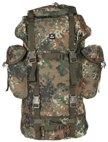 MFH BW Kampfrucksack, 65 l, Alu-Aussteifung (flecktarn, 65L)