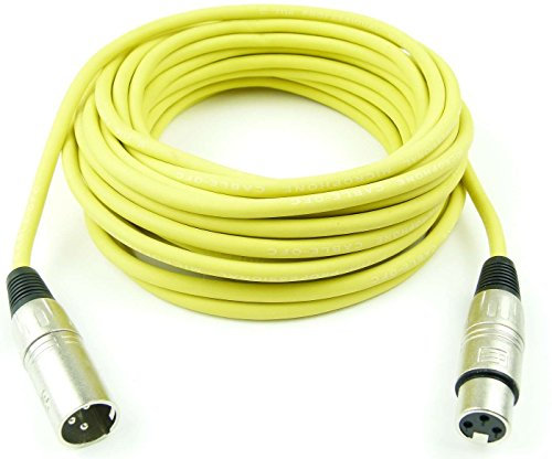 Adam Hall Cables K3MMF1000YEL Mikrofonkabel 10m GELB XLR female auf XLR male