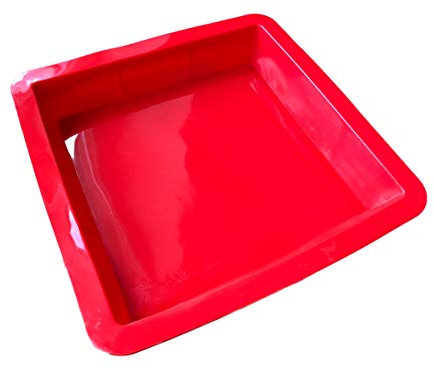 Moule à gâteau carré en Silicone 24,5 x 24,5 cm Moule à Chocolat, Moule à glaçons, Moule à Chocolat