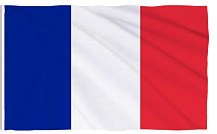 90x150cm Grand Drapeau Grande France Drapeau Bannière Polyester Imprimé France Drapeau National Laiton, Oillets