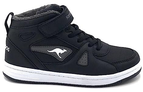 KangaROOS Unisex Kalley Ii Ev Sneaker, Jet Black Steel Grey, 37 EU