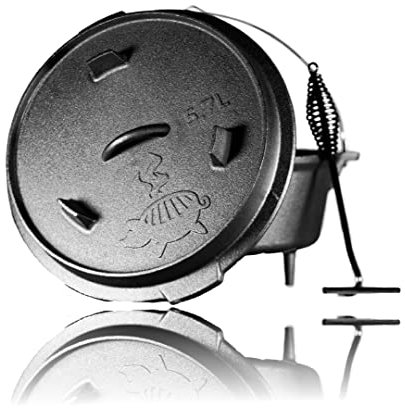 porcs grillades Dutch Oven - Taille: 6QT - Pieds : Oui