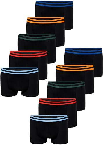 LOREZA ®10 Boxer da Ragazzo - Cotone - Modello 5-12-13 Anni