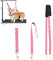 SQAQS 3PCS Dog Grooming Harness Strap, Strong Endurance, Dog Grooming Loop Dog Bathing Restraint Harness Safety Rope for Table Arm Grooming, Adjustable Dog Grooming Restraint Belly Strap(Pink)