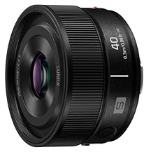 Panasonic LUMIX S-S40E-K Obiettivo 40mm F2 L-Mount, obiettivo fisso full frame compatto e leggero per viaggi, street photography e uso quotidiano, resistente a polvere, schizzi e gelo