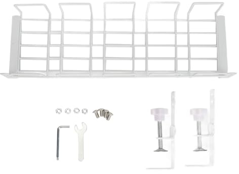 Organizador de Cables para Debajo del Escritorio, Bandeja de gestión de Cables de Acero, Bandeja portacables de Alta Resistencia de 40,5 cm para Escritorio de Oficina, Organizador (Blanca)
