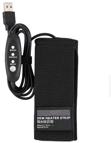 Calentador de objetivo – Tira calefactora anticondensación USB