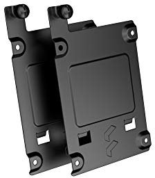 Fractal Design SSD Bracket Kit – Type B for Define 7 Series and Other Select Fractal Design Cases - Black (2-pack)