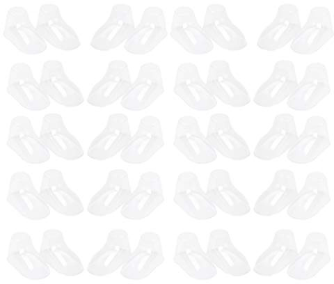 Artibetter 100 Piezas de Plástico Transparente para Pies de Bebé Escaparate de Zapatos Árboles Niños Pequeños Botines Zapatos Calcetines Soporte de Exhibición 8Cm