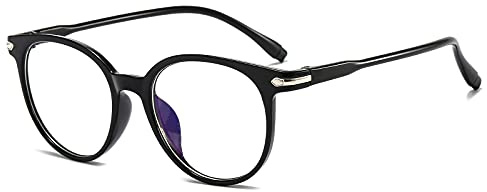 Suertree Blåljusfilter glasögon lätt närsynthet gångjärn mode avstånd glasögon kvinnor män -1.5 Dioptrien (1 Pack)