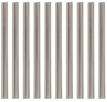 eMagTech Lot de 10 lames de rabot électriques HSS avec double tranchant, 82 mm, compatibles avec les rabots portatifs Makita pour couper du bois