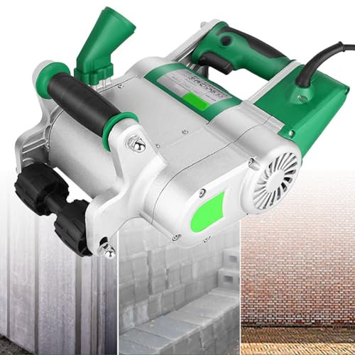 Scanalatrice per muri 1100W Scanalatrice elettrica per muri di mattoni Macchina da taglio per canali portatile Scanalatrice per pareti leggere, muro di mattoni ecologico, muro di mattoni,25mm/35mm