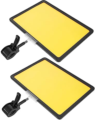 NUOBESTY Porte-Affiche A4 Avec Clips Rotatifs 360° Lot De 2 Supports D'Étiquettes De Prix Réutilisables Pour Magasins Supermarchés Et Étagères