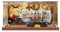 HCAEIOFJ Clear Acrylic Display Case for Lego Ideas 21313 Applicable for Ship in a Bottle Designed Display Box Gift(Display Case Only) (Wood Bottom+Background)