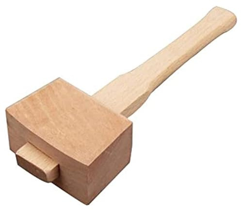 Uxsjakjsd Marteau Maillet en Bois avec Manche, Maillet de Menuisier en Bois pour Bricolage, Outil de Fabrication de Menuiserie