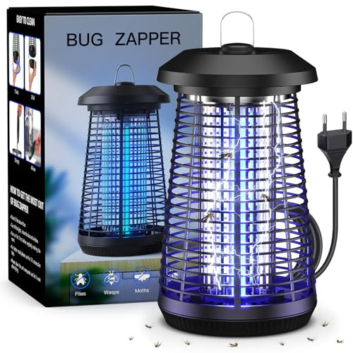 Lámpara Antimosquitos Electrico, Repelente De Mosquitos Al Aire Libre De Alta Presión De 4200V, Repelente De Mosquitos De Lámpara Led De 20W, Adecuado Para Acampar Al Aire Libre En Jardines Familiares