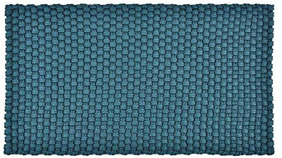 Pad - Uni in/Outdoor - Fußmatte, Badematte, Türmatte - Petrol/blau - 72x92 cm