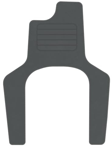 Premium velourfotmatta för Renault Twizy Electro Bj. 2012-2023 PREM grå bilmatta velour matta med hälskydd passform ny