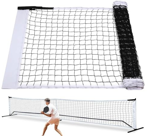 Rete portatile per sottaceti da esterno, rete portatile di dimensioni regole, rete di ricambio per pratica pallavolo, sportivi per cortili, vialetti, giochi da giardino, attrezzature per