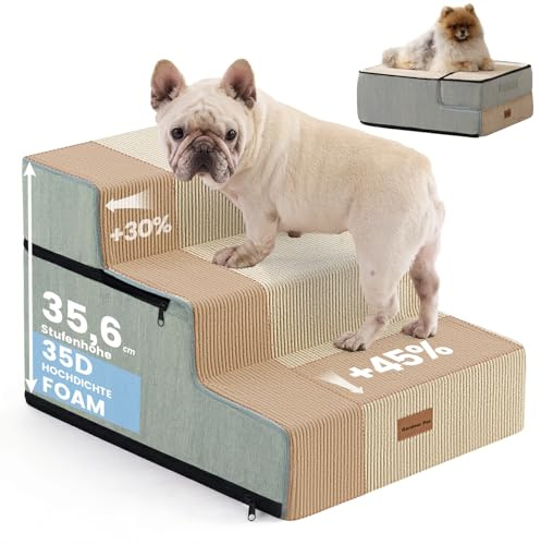 Gardner Pet Scala per Cani Piccola, 3 Gradini, Beige