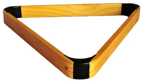 Violiica Triangle de billard en bois massif pour 8 boules de billard, 57,2 mm, pour tables de billard américaines standard 2-/4