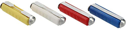 Cartrend 10520 Fusibili siluro per uso in auto con tensione di bordo 12 Volt 5/8/16/25 Ampere, 20 pezzi