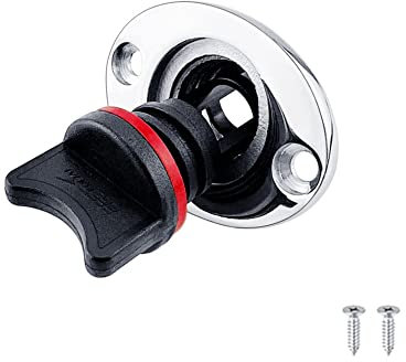 iSpchen Marine Ablassschraube Kit,Universal Rumpf Ablassstopfen Kajak Ablasslöcher Plugs Kanu Verschlussstopfen Edelstahl Lenzstopfen für Schlauchboot/Kajak/Kanu/Boot Zubehör