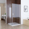 MIQU Duschkabine 90 x 75 x 185 cm Eckeinstieg Schwingtür Duschabtrennung, 90 Schwenkbar Duschtür mit 75 Seitenwand 6mm NANO ESG Glas Duschwand, Pendeltür Komplett Dusche ohne Duwchwanne