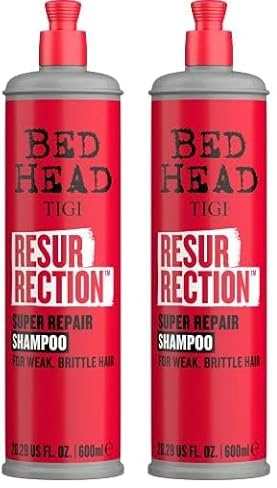 Bed Head by TIGI - Resurrection Repair Shampoo - Ideal for Dry Damaged Hair - 600ml (Pack of 2)
