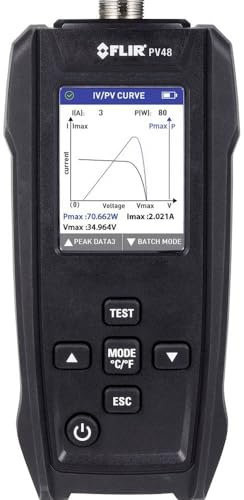 FLIR PV48 – Solarmodultester und IV-Kurvenschreiber mit Temperaturmessungen – Entwickelt zur Bewertung der maximalen Leistung und Effizienz von Solarmodulen