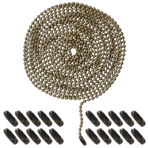 OSVJE Metal Ceiling Fan Pull Chain, Bronze, 120 Inches, 1 Pack
