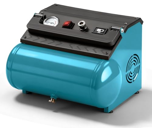 Trådlös luftkompressor kompatibel med Makita 18V, 8L 8 bar bärbar kompressor med batteriindikator, borstlös motor och snabb uppblåsning (inget batteri eller laddare)