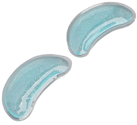 FILFEEL Almohadilla Reutilizable de Gel de Hielo para Ojos, Compresa Fría y Caliente para Fatiga Ocular, Hinchazón de Ojeras, con Diseño Ergonómico y a Prueba de Fugas, Apta para Viajes