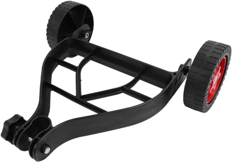 Bewinner Roue de -Bordure Durable, Roue de Support pour -Bordure de Jardinage, Installation Rapide pour économiser Les Efforts, Matériau ABS, 1 Support, 2 Roues, Convient pour Couper Les Bordures de